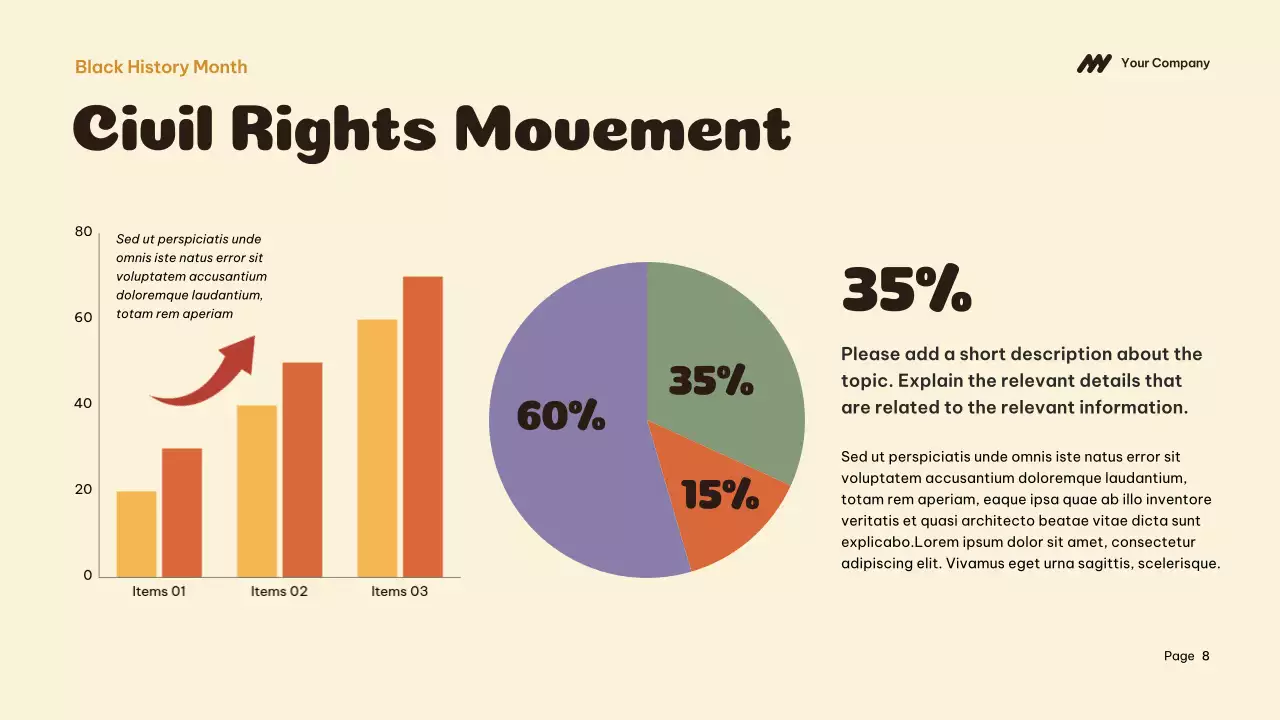 Orange Cultural Black History Lecture Presentation