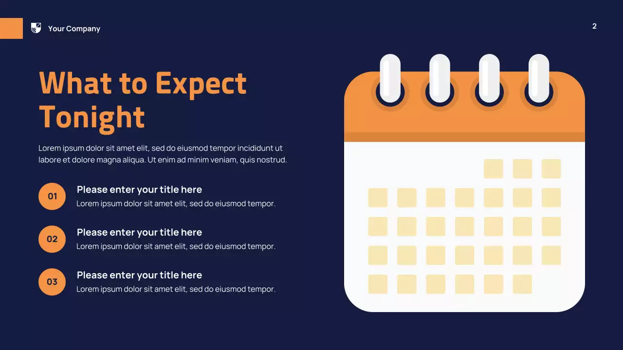 Orange Modern School Event Presentation