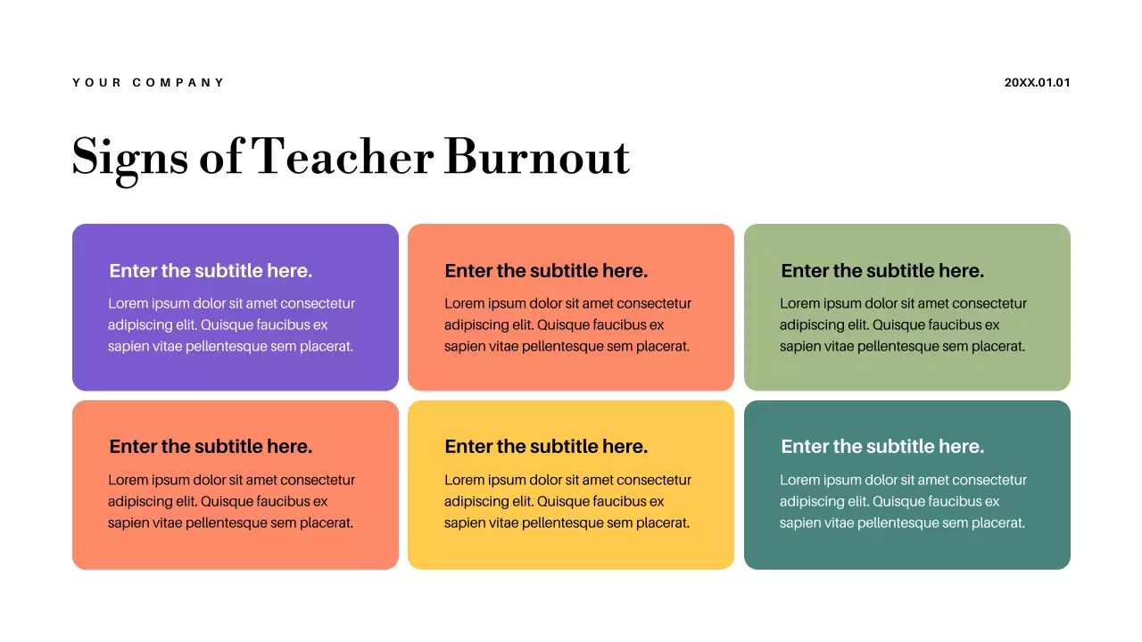 Pastel Abstract Teacher Wellbeing Lecture Presentation