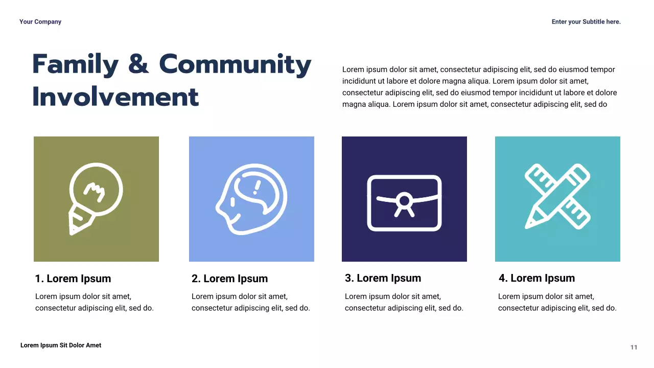 Blue Modern Education School Case Study Presentation