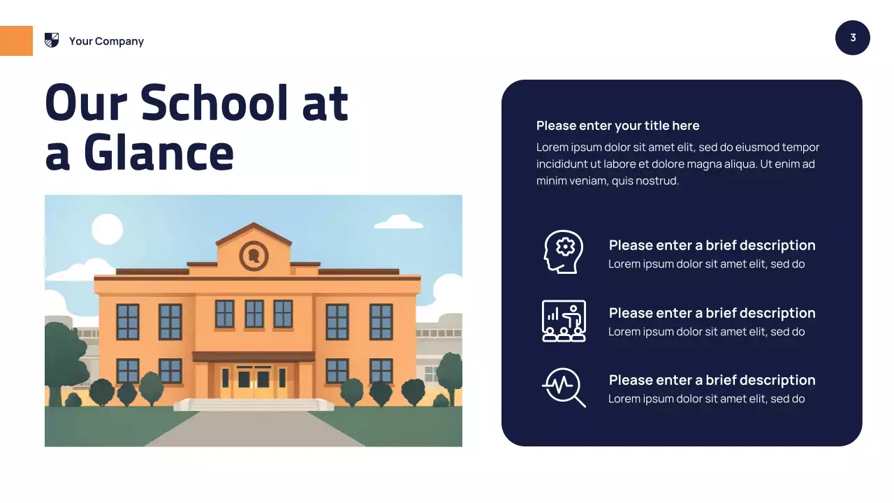 Orange Modern School Event Presentation