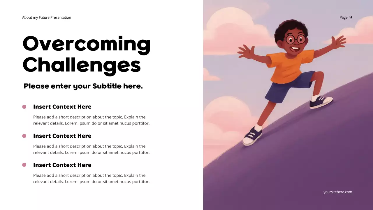 Orange Dreamy Personal Future and Goals Presentation