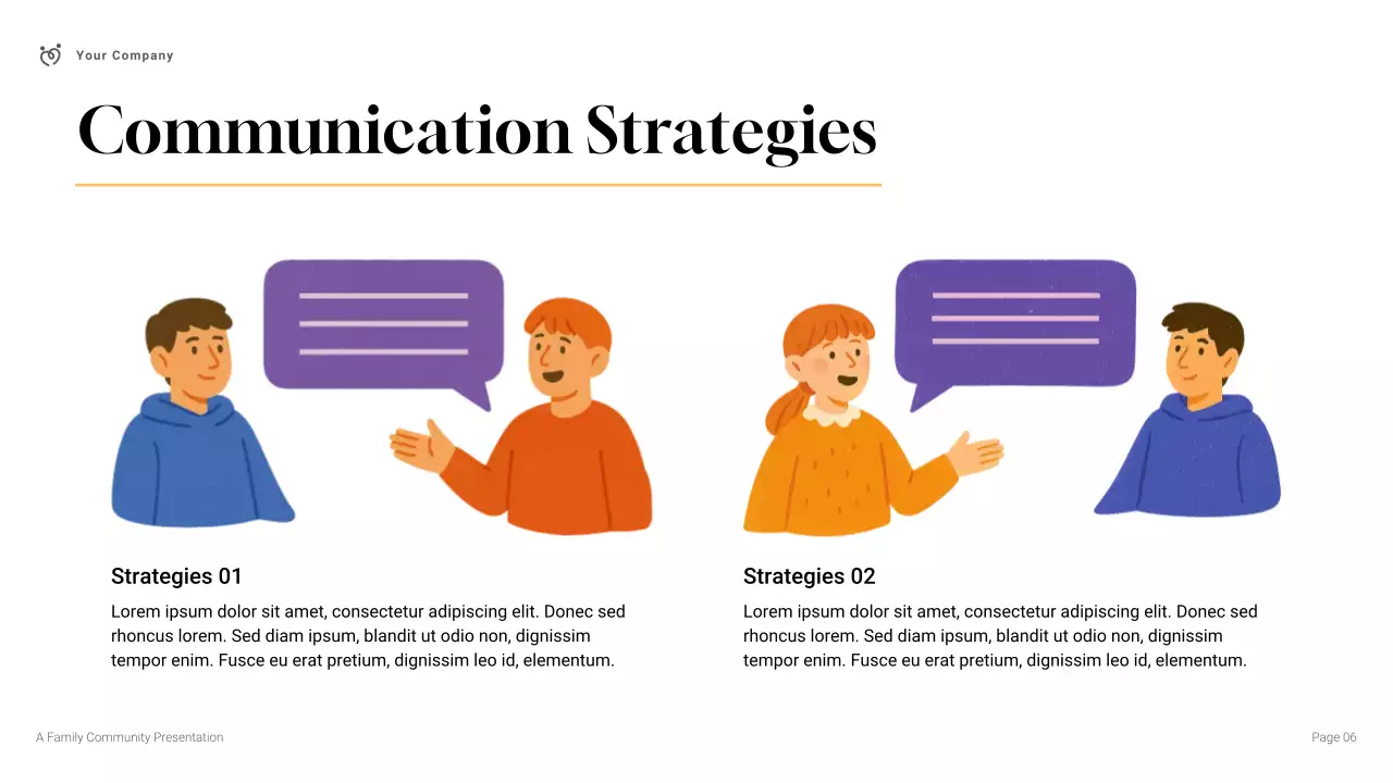 Simple Modern Family Community Presentation