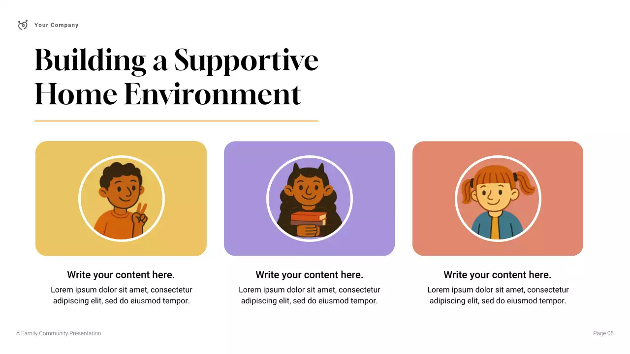 Simple Modern Family Community Presentation