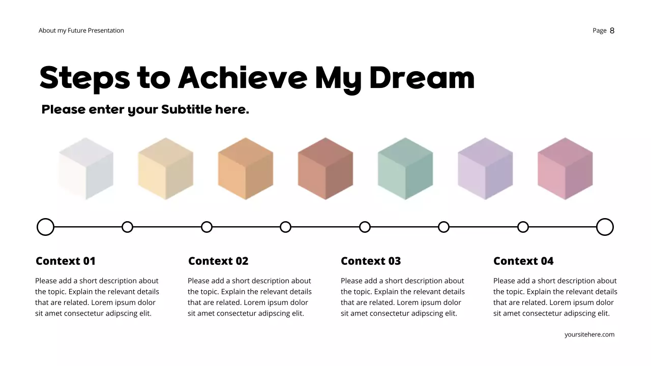 Orange Dreamy Personal Future and Goals Presentation