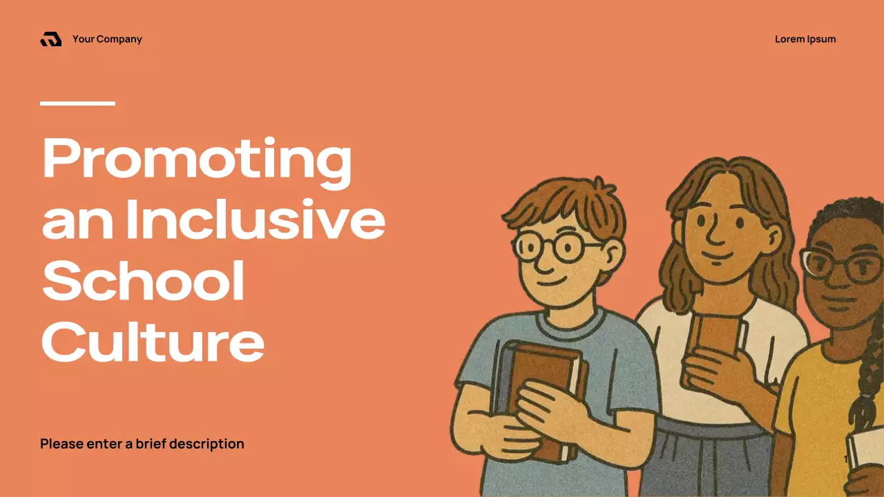 Orange Retro School Culture Guide Presentation