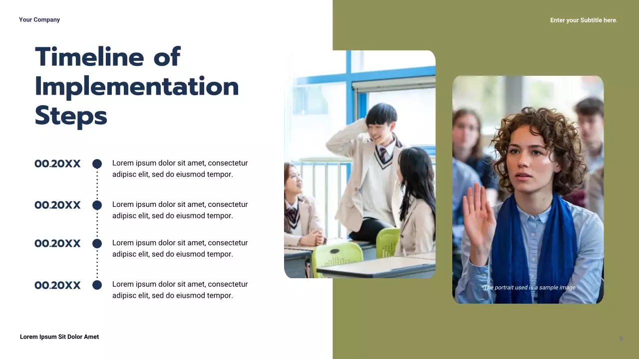 Blue Modern Education School Case Study Presentation