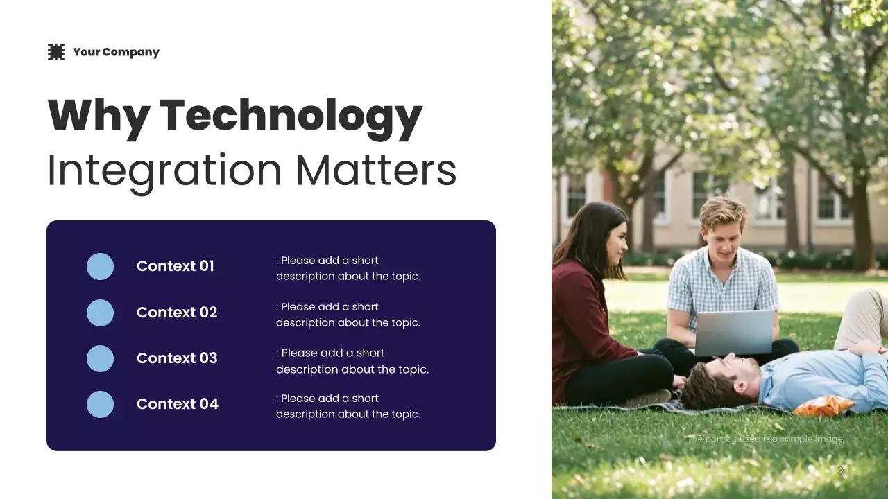 Blue Modern Technology Integration Presentation