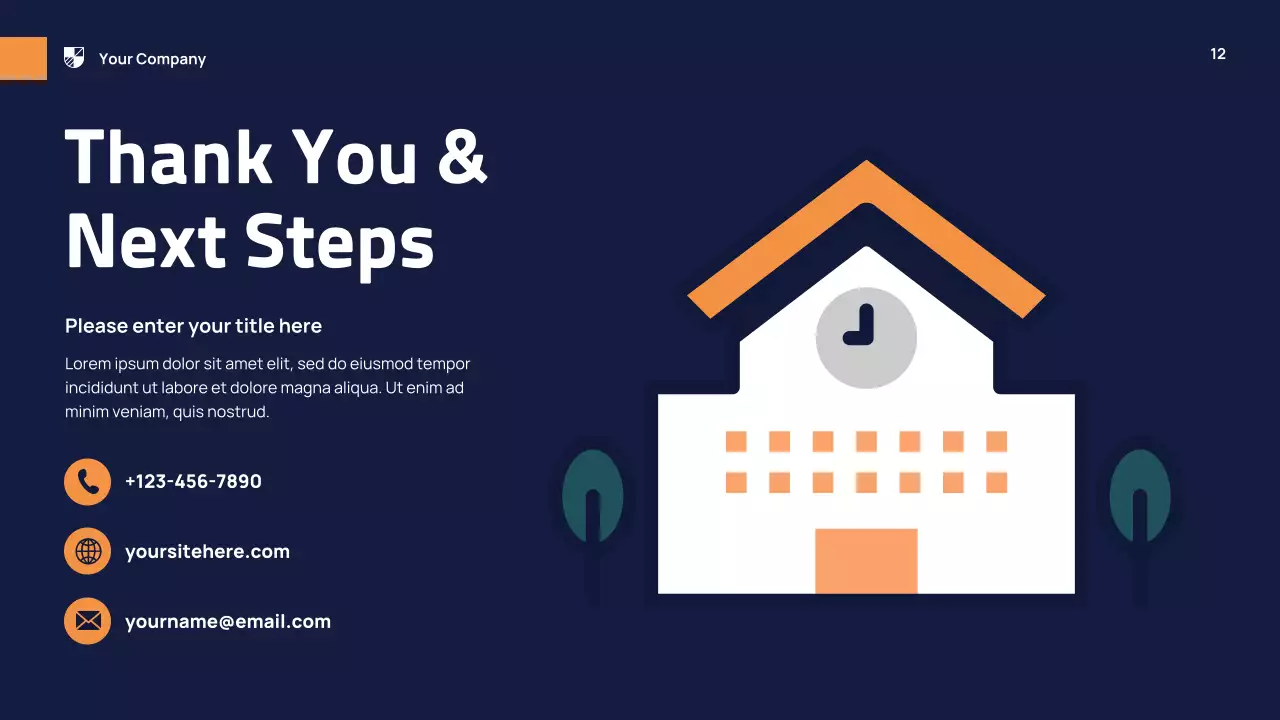 Orange Modern School Event Presentation