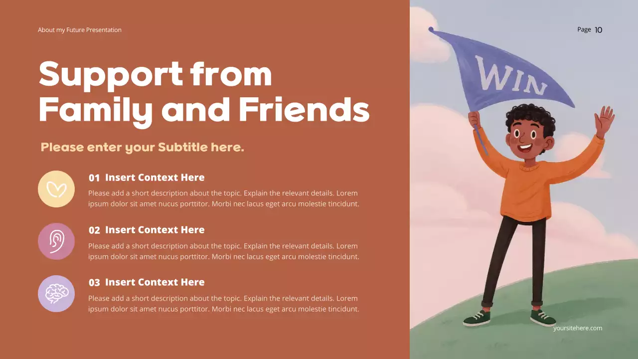 Orange Dreamy Personal Future and Goals Presentation