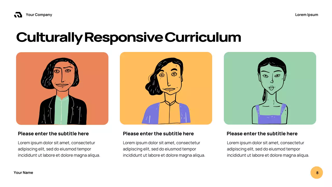 Orange Retro School Culture Guide Presentation