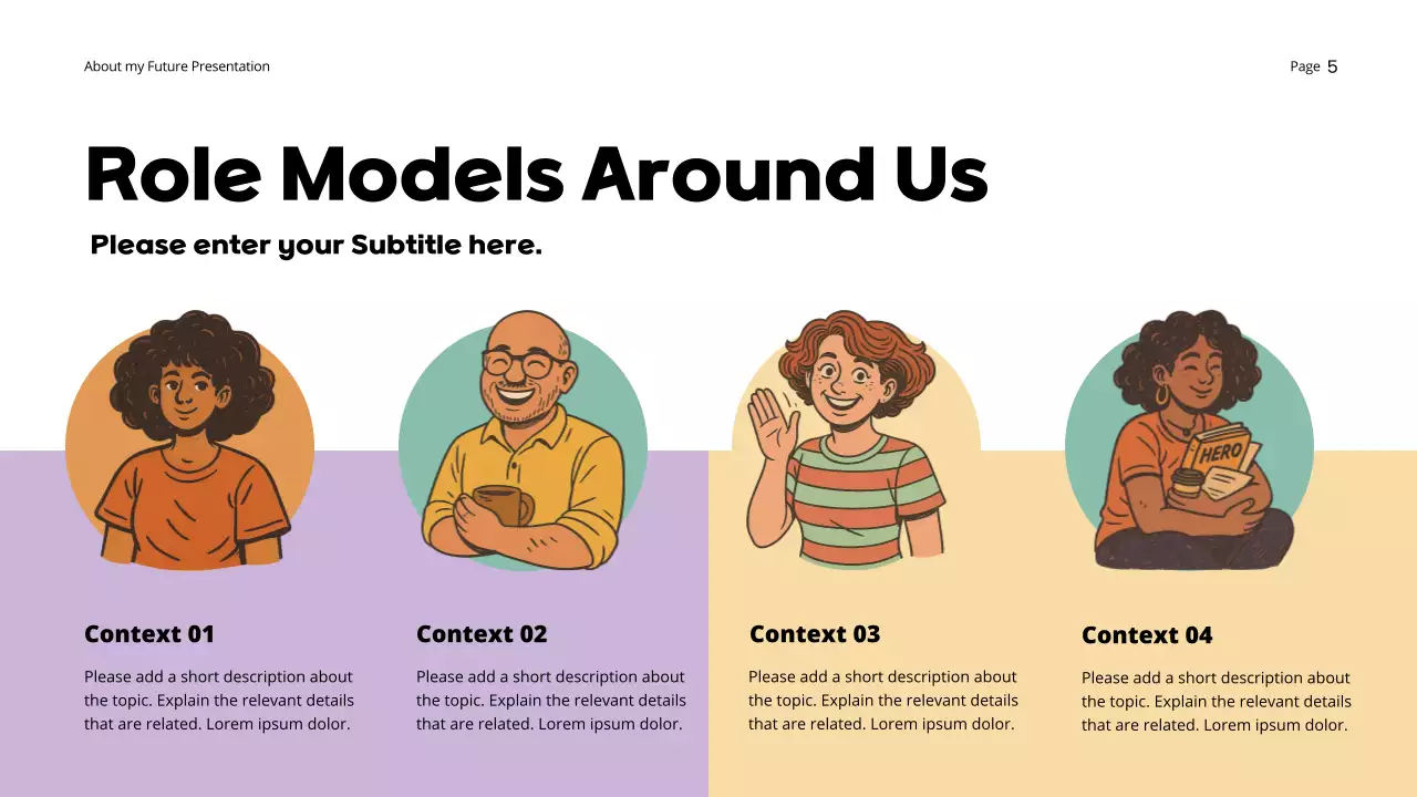 Orange Dreamy Personal Future and Goals Presentation