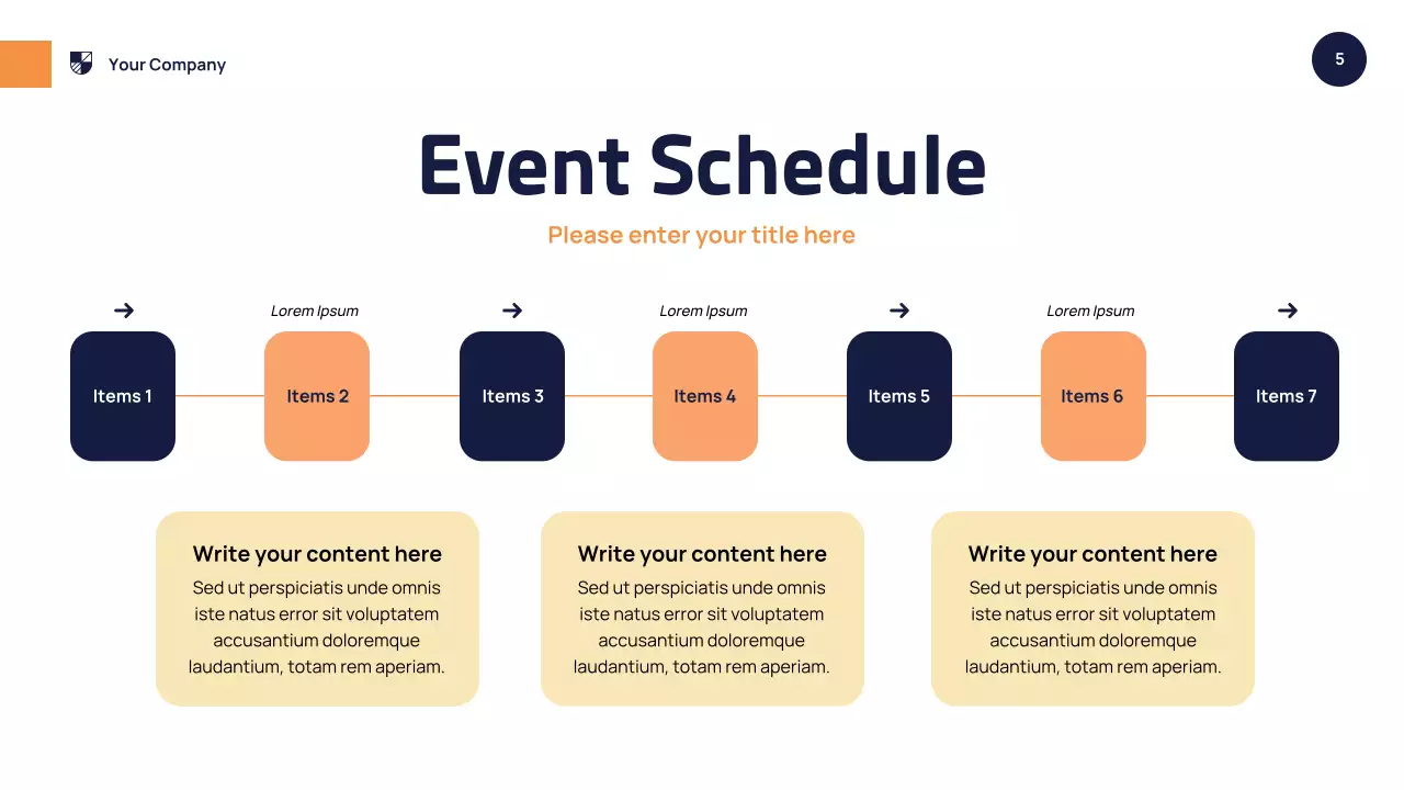 Orange Modern School Event Presentation