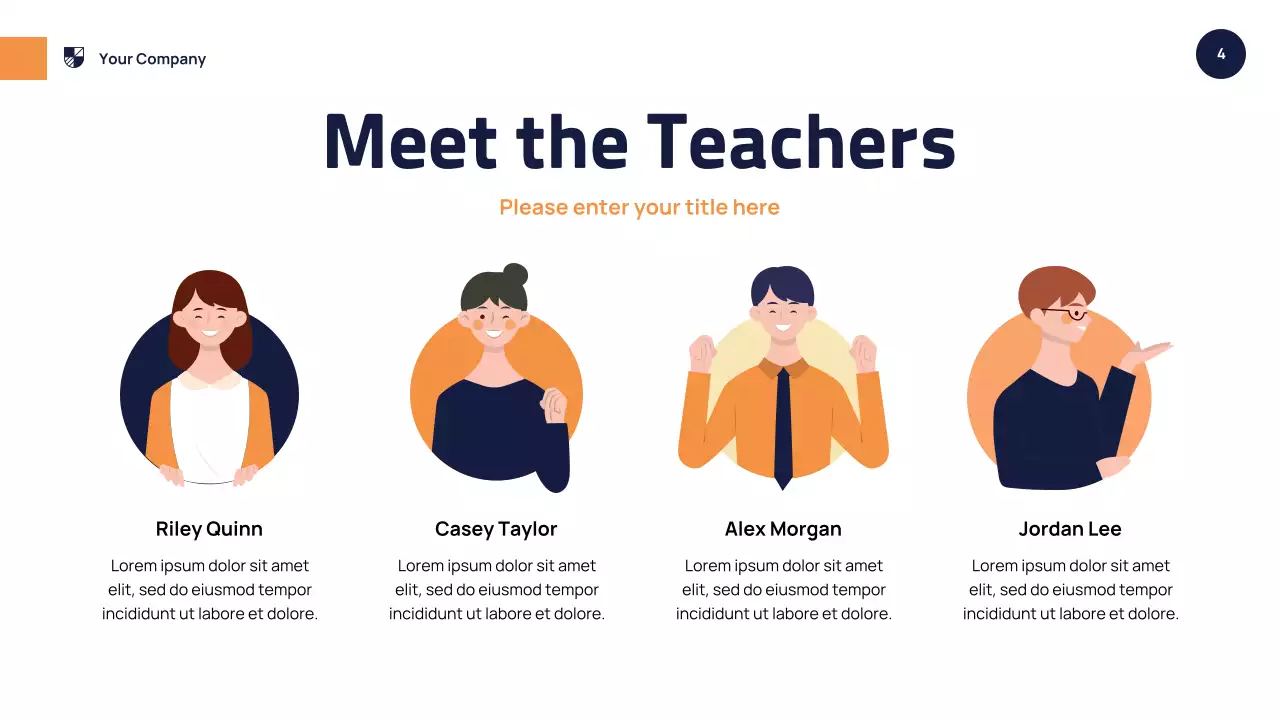 Orange Modern School Event Presentation