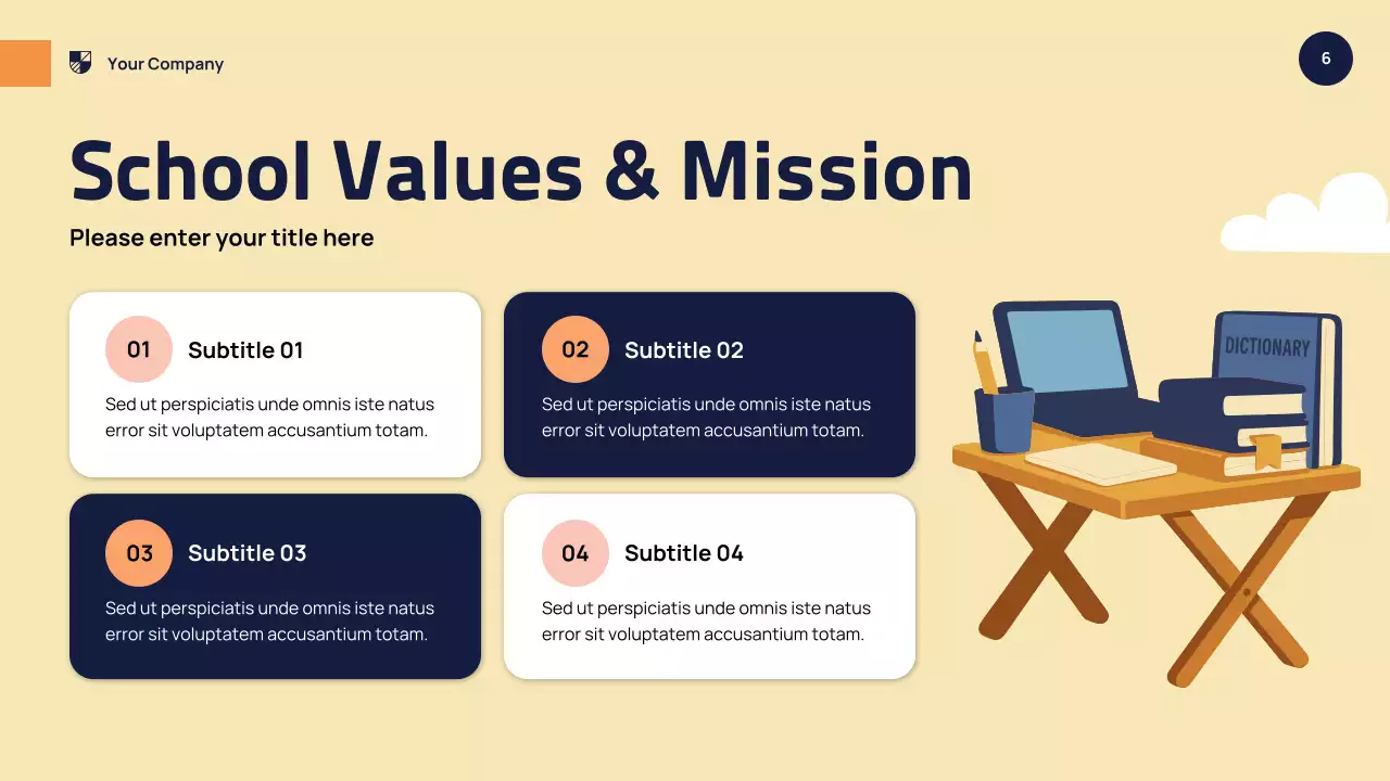 Orange Modern School Event Presentation