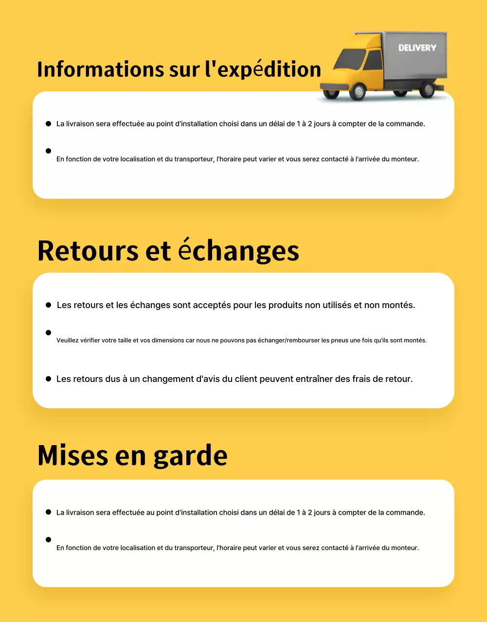 Publicité pour une voiture moderne jaune