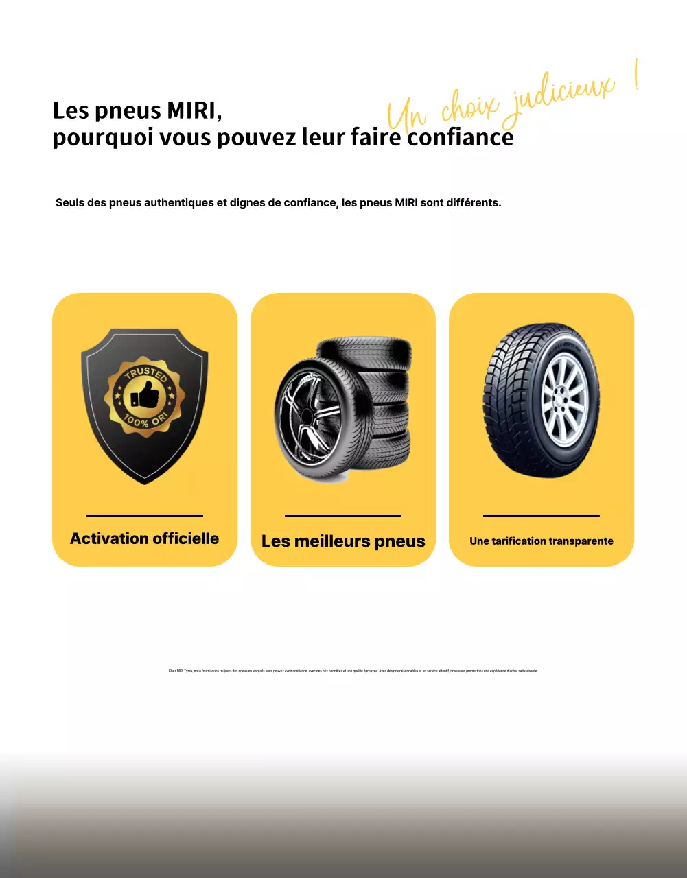 Publicité pour une voiture moderne jaune