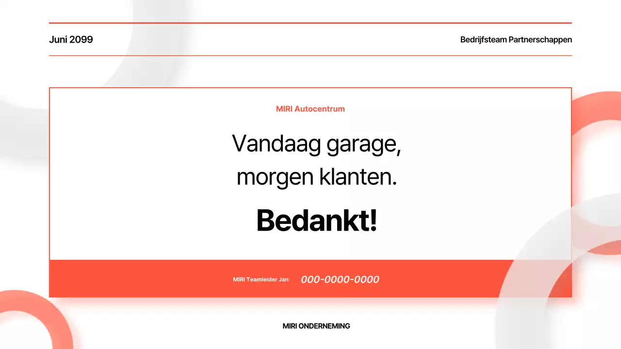 Analyse van het Orange Basic Report