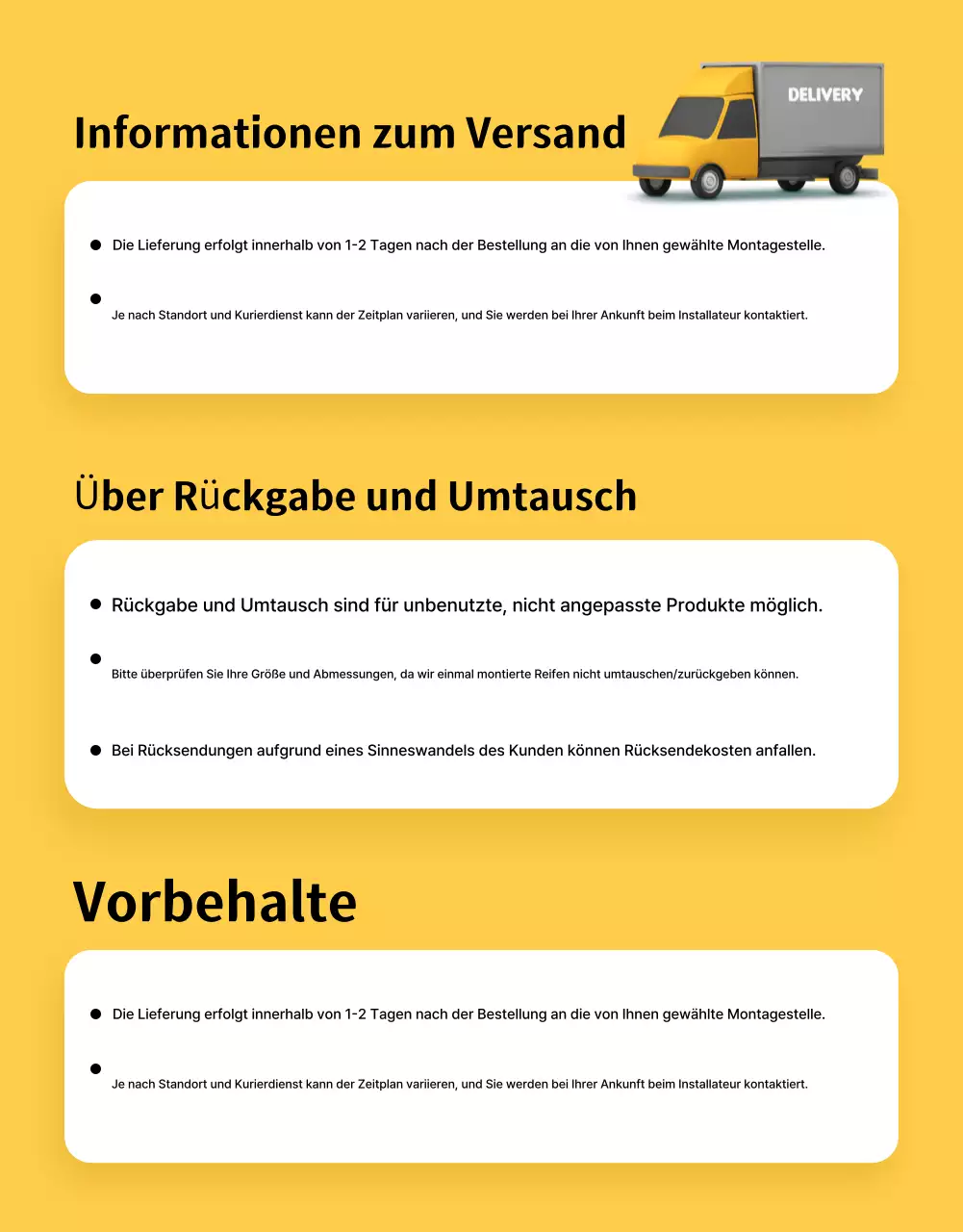 Gelbe moderne Autowerbung