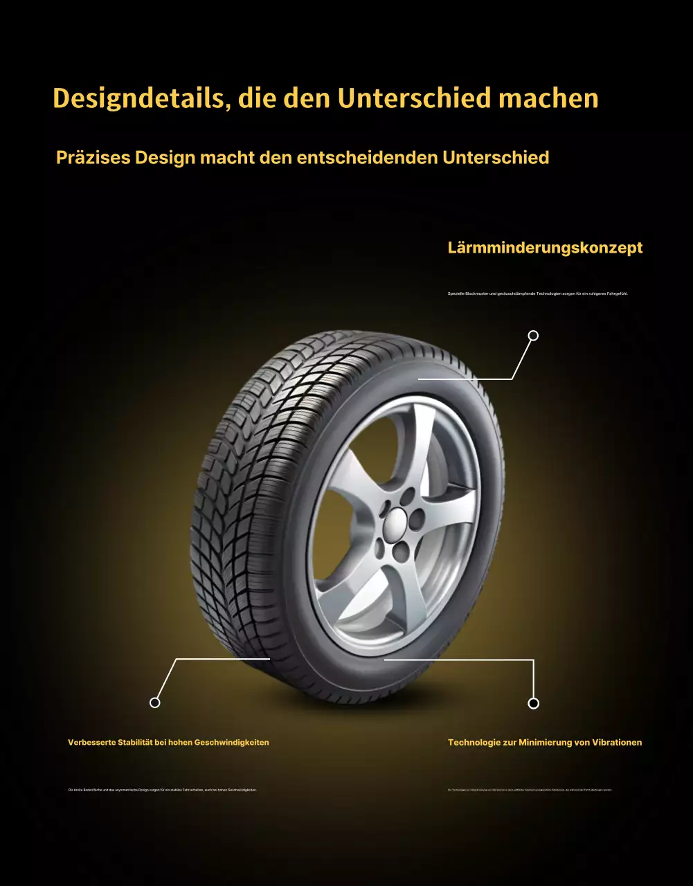 Gelbe moderne Autowerbung