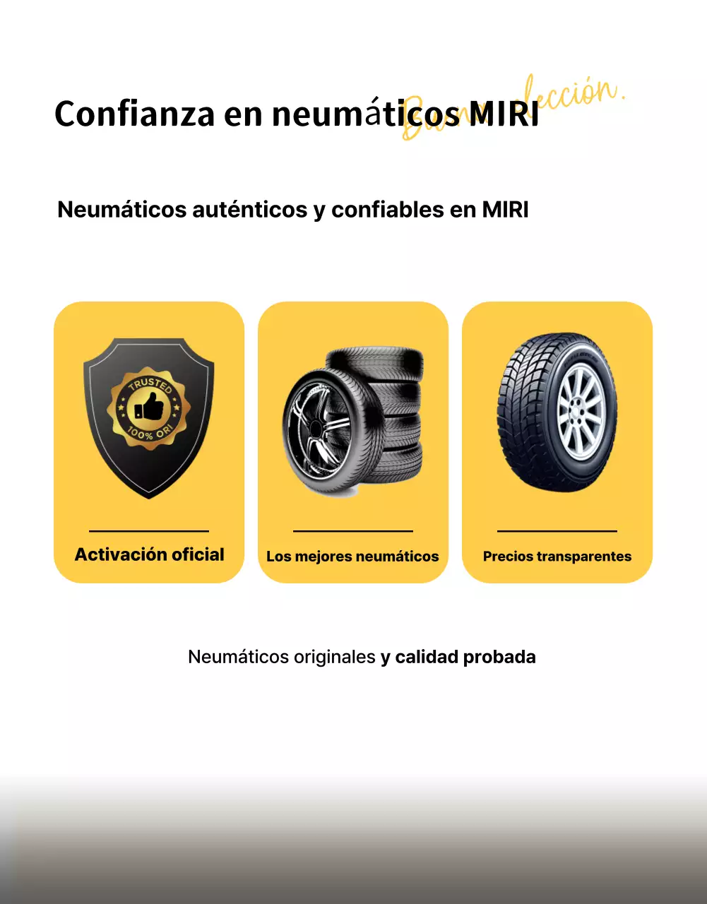 Anuncio de coche moderno amarillo