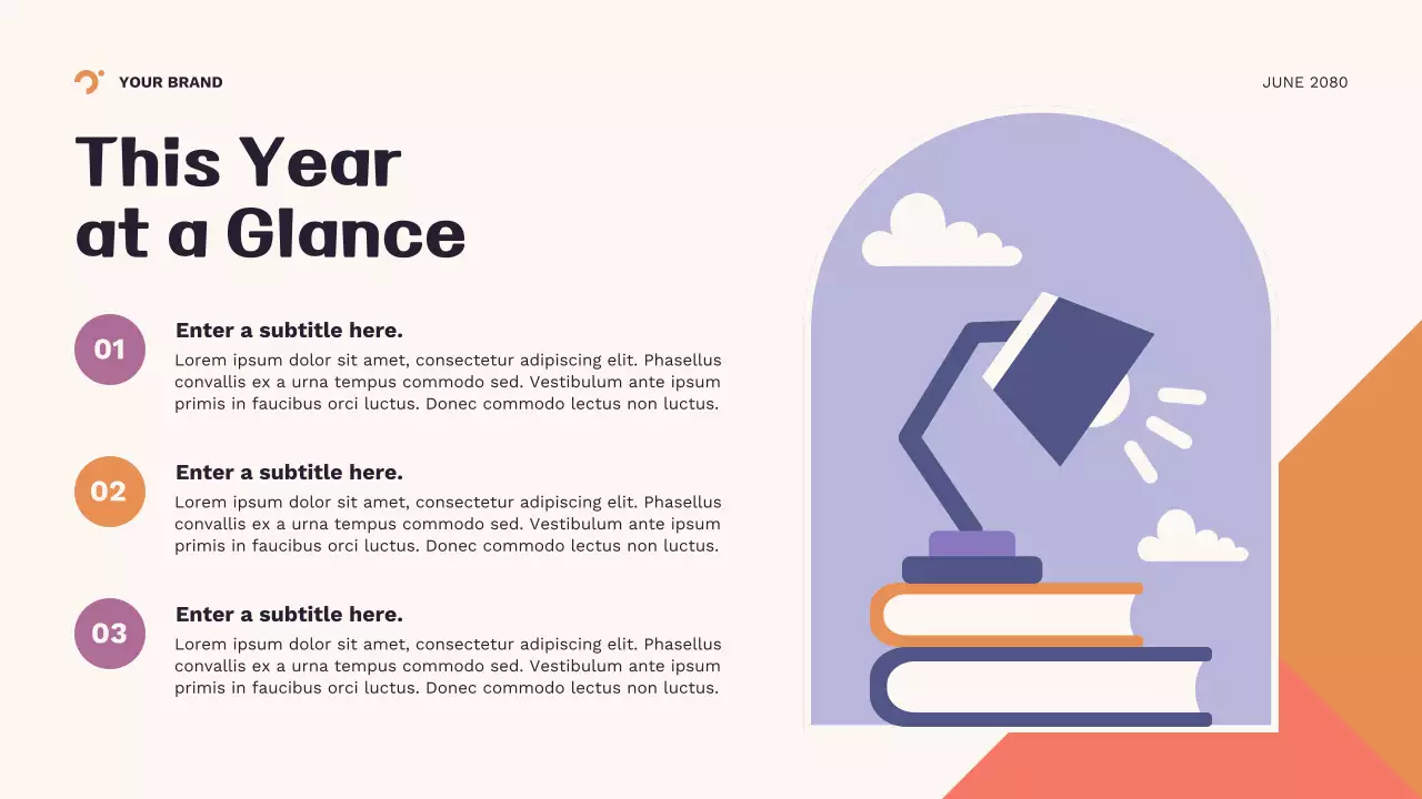 Orange Geometric New School Year Presentation