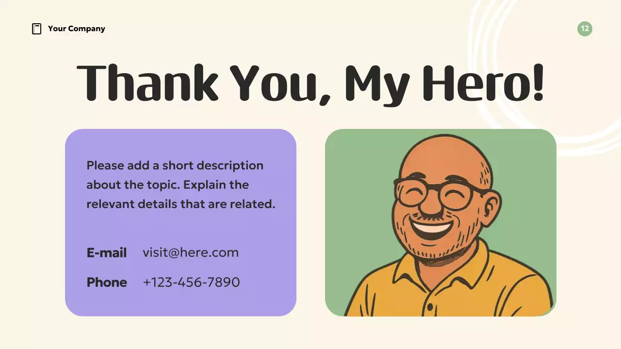 Apresentação de inspiração para modelos retrô laranja