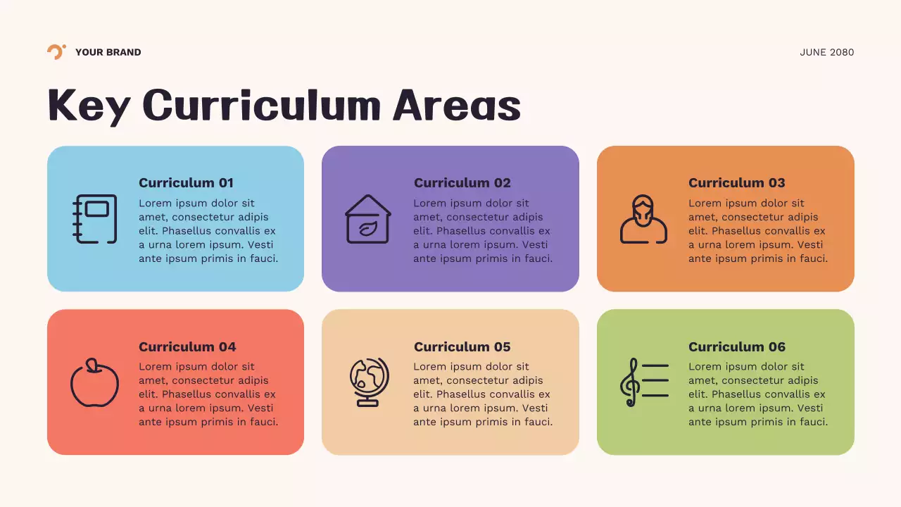 Orange Geometric New School Year Presentation