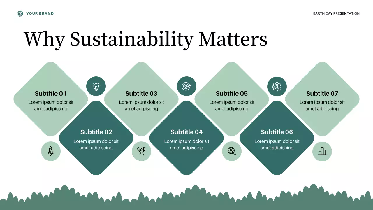 Presentasi Kuliah Hari Bumi Estetika Merah Muda