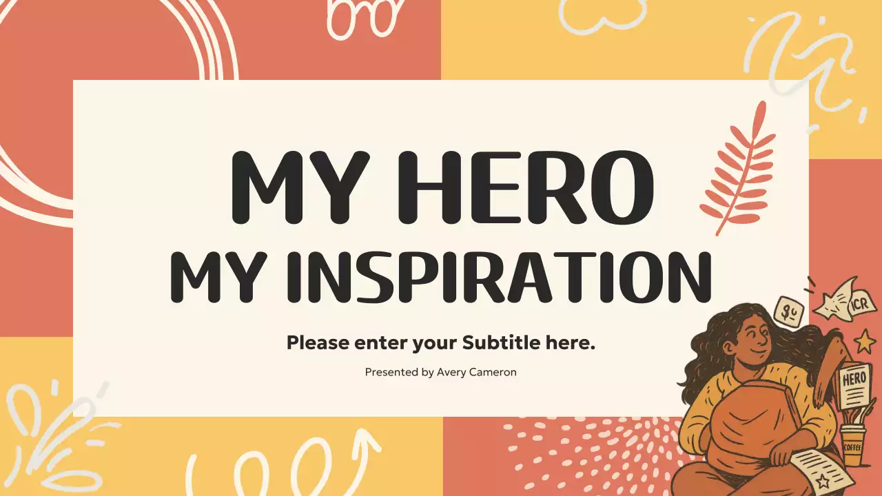 Orange Retro Role Model Inspiration Presentation