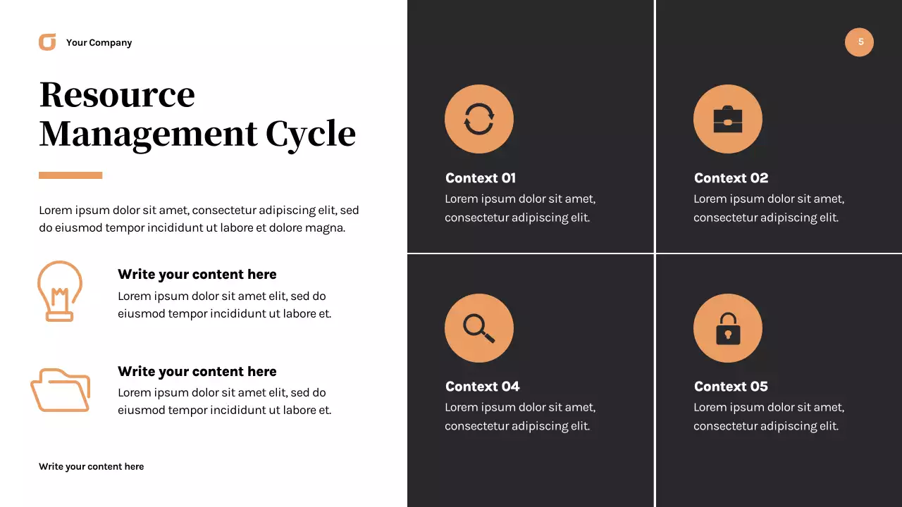 Black Modern Business Strategy Presentation