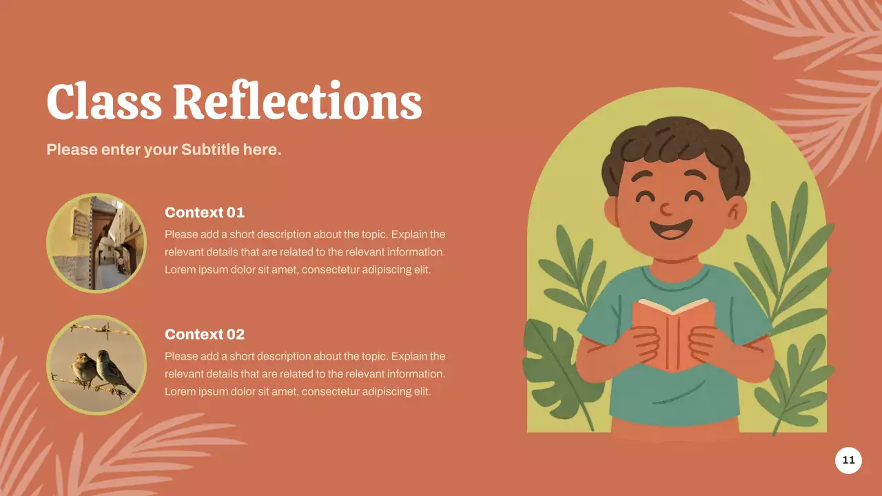 Green Botanical Special Event Announcement Presentation