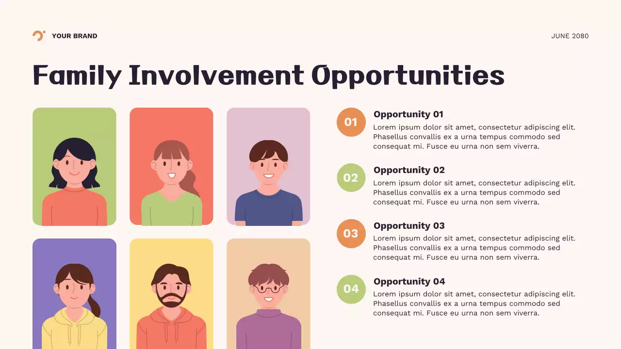 Orange Geometric New School Year Presentation