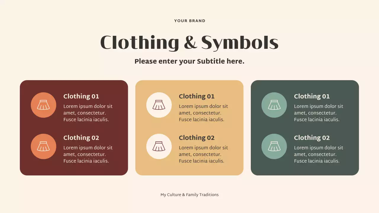 Beige Elegant Family Culture and Traditions Presentation