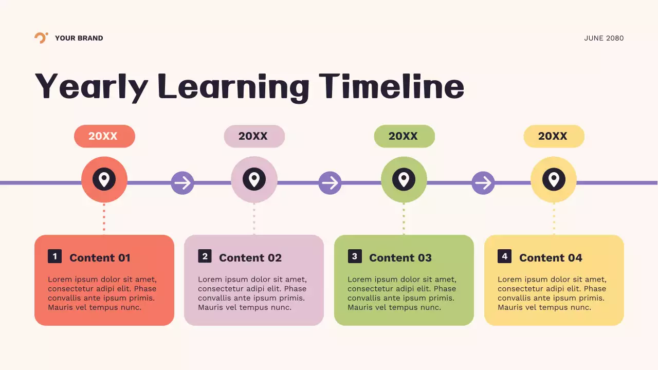 Orange Geometric New School Year Presentation