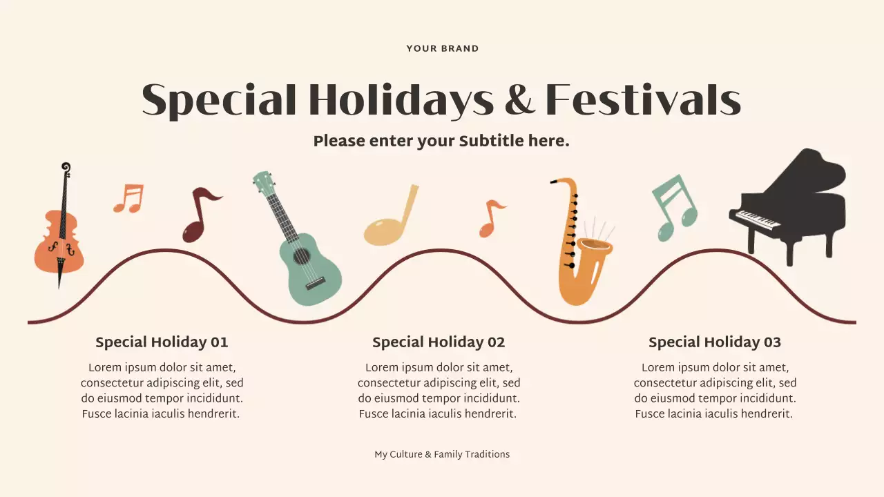 Beige Elegant Family Culture and Traditions Presentation