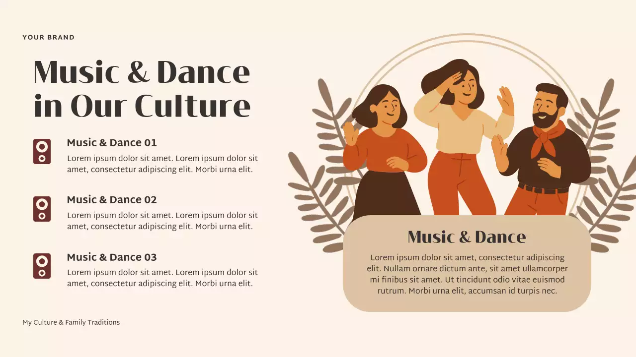 Beige Elegant Family Culture and Traditions Presentation