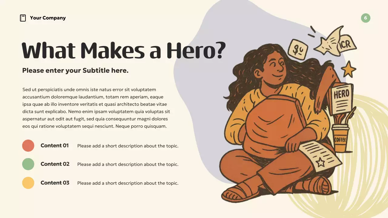 Apresentação de inspiração para modelos retrô laranja