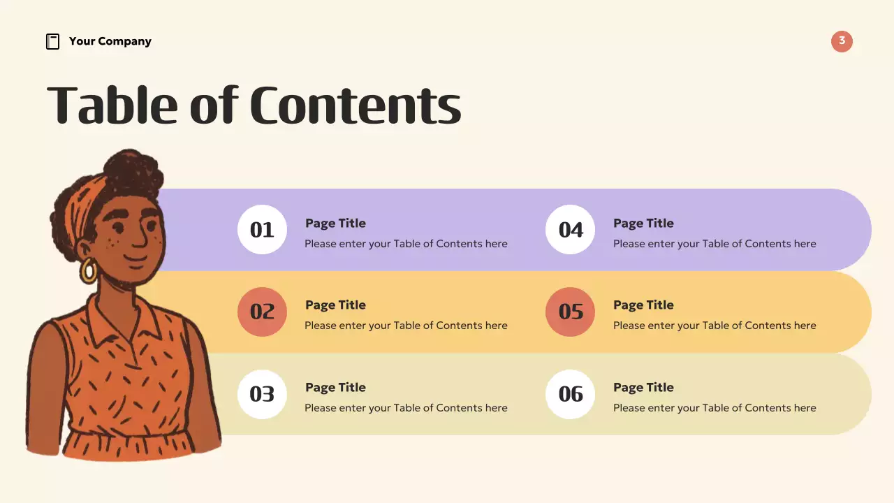 Apresentação de inspiração para modelos retrô laranja