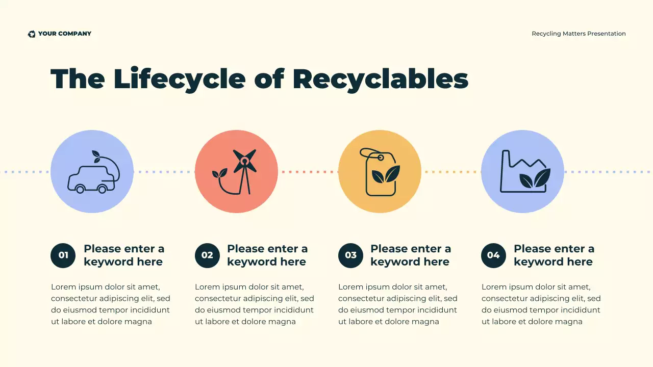 Green Modern Illustrative Eco-Friendly Recycling  Presentation