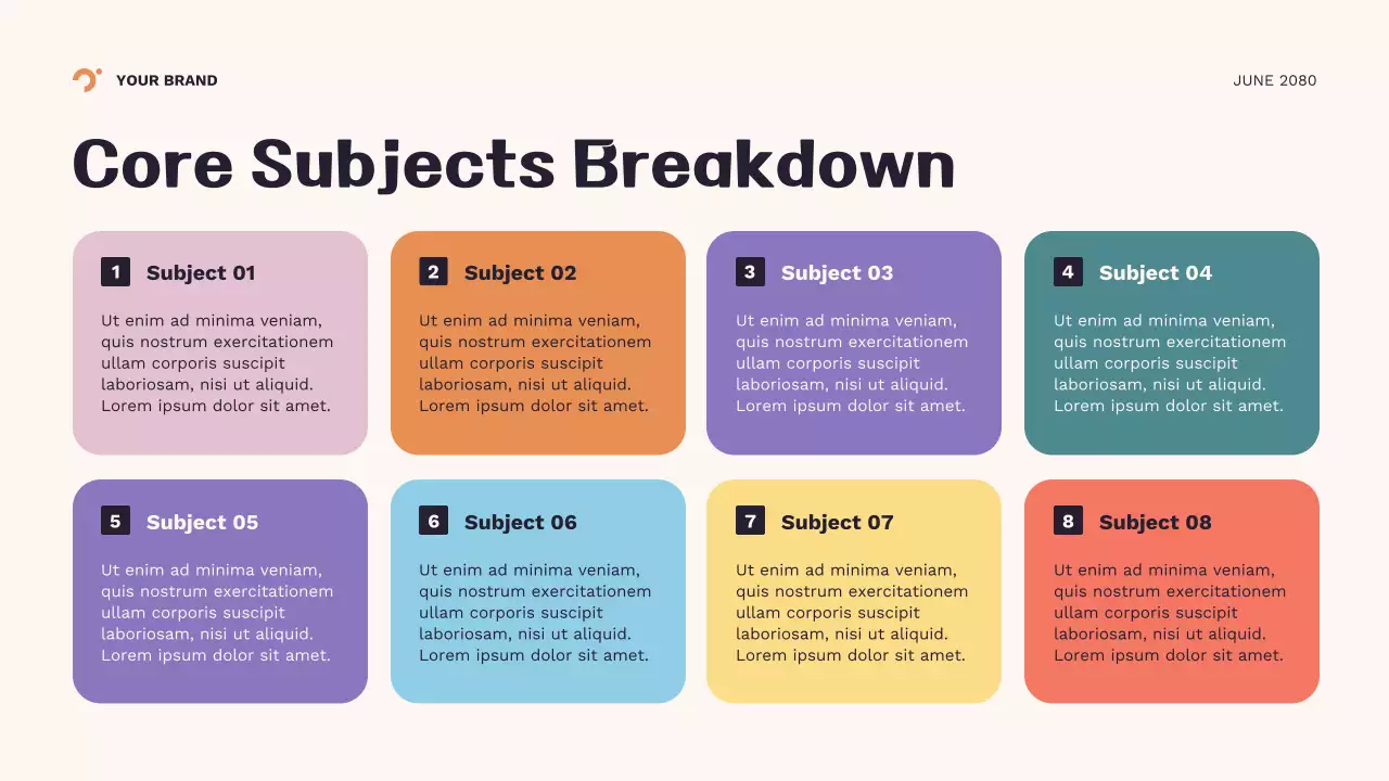 Orange Geometric New School Year Presentation