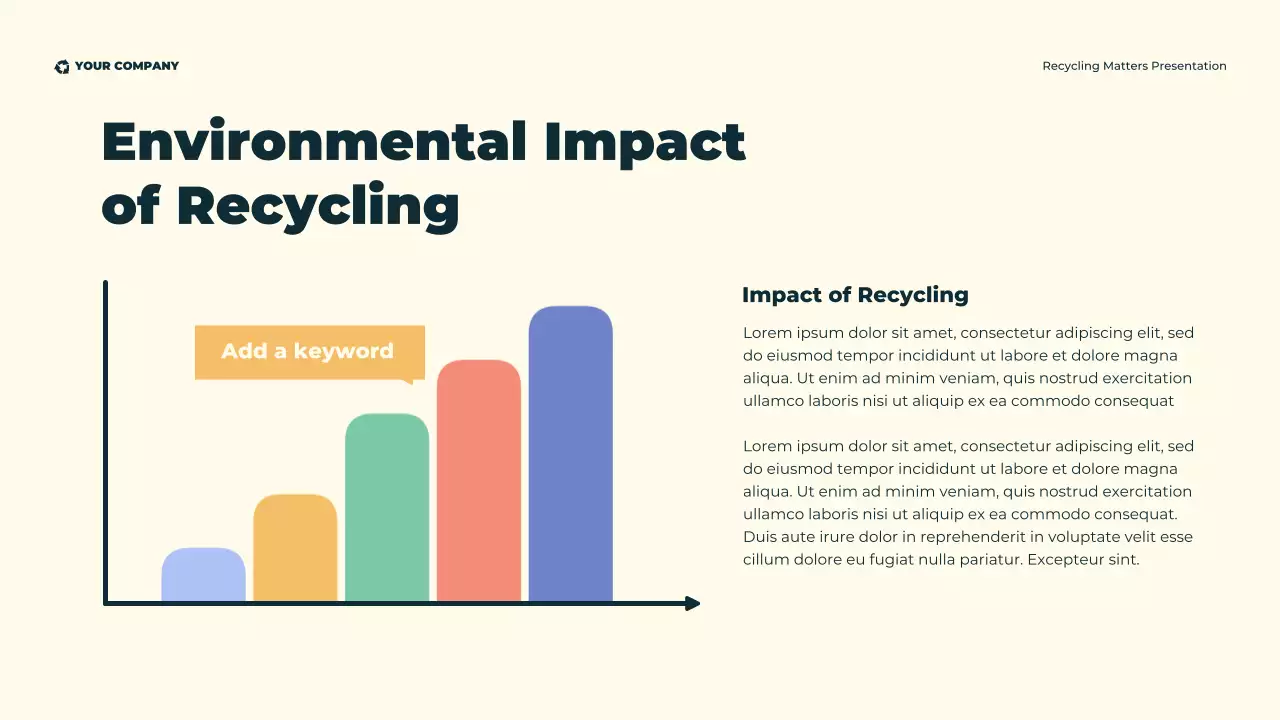 Green Modern Illustrative Eco-Friendly Recycling  Presentation