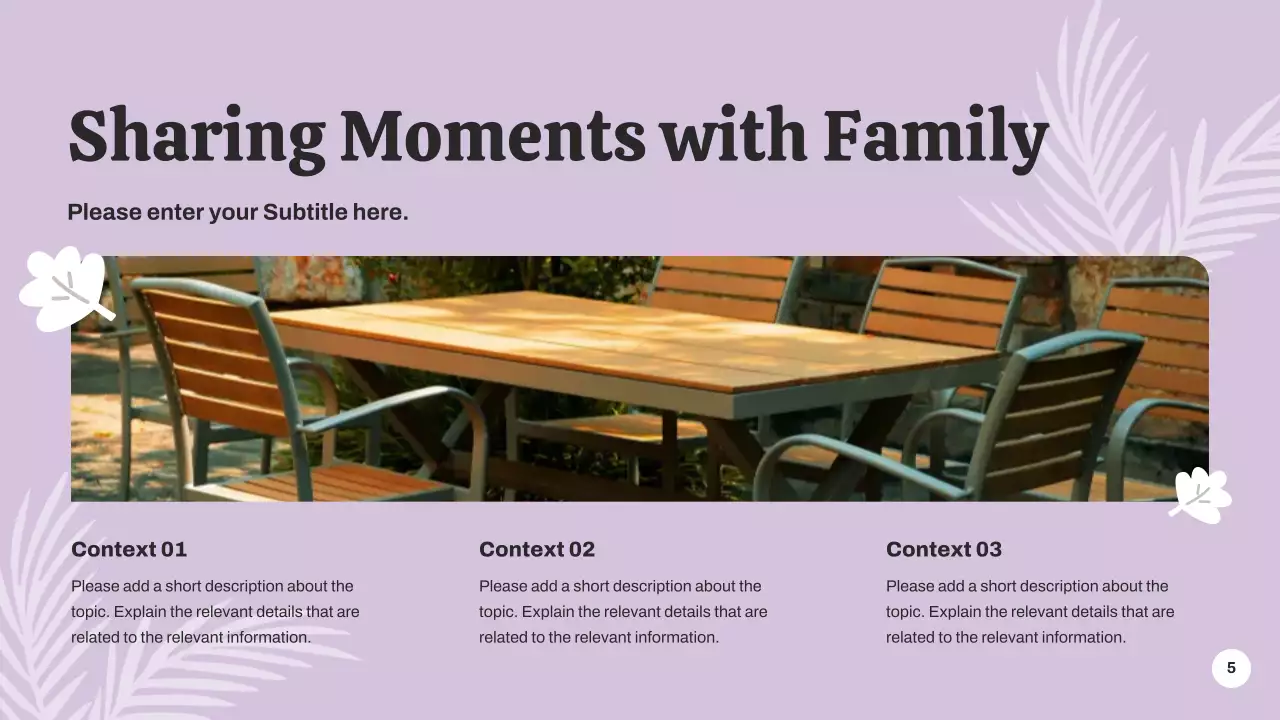 Green Botanical Special Event Announcement Presentation