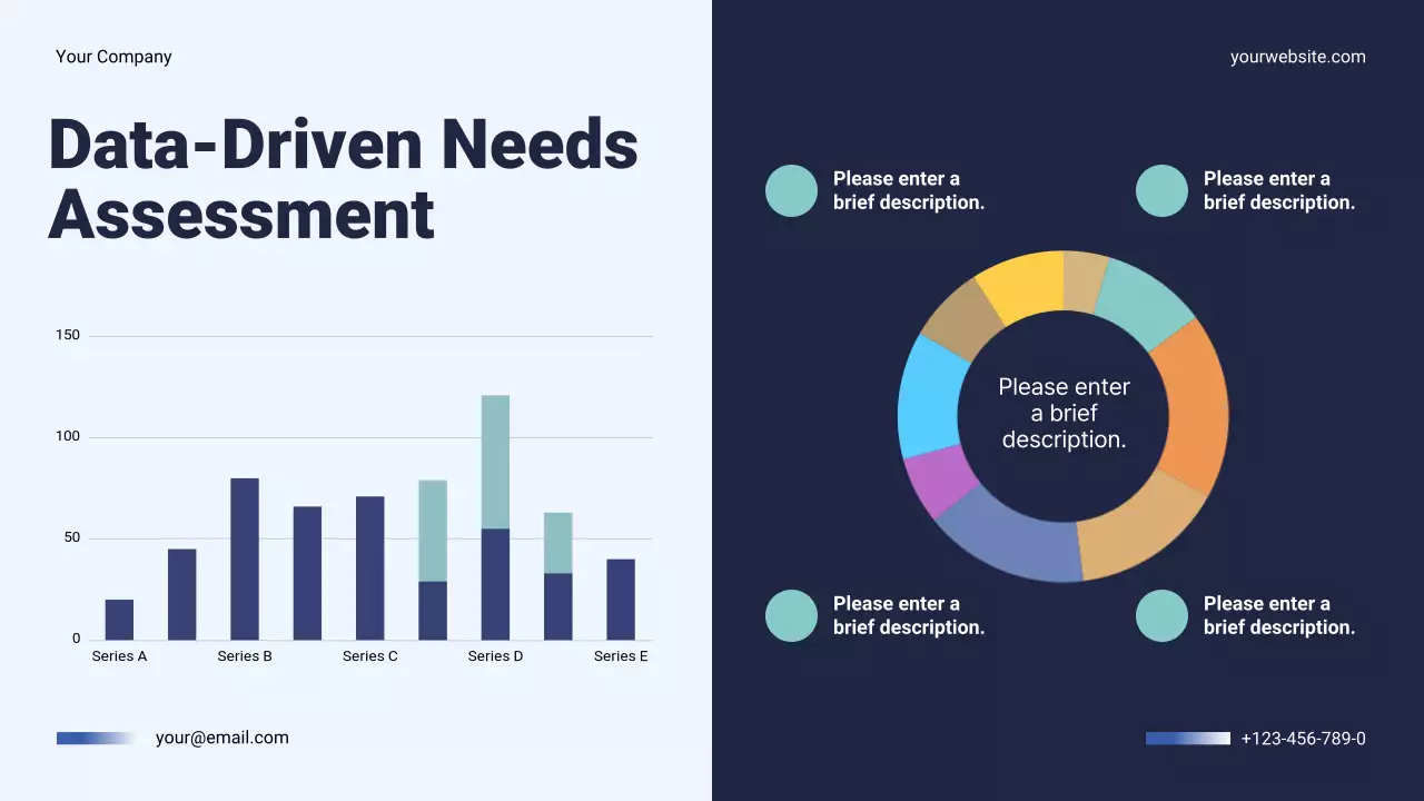 Navy Modern Business Annual Plan Presentation
