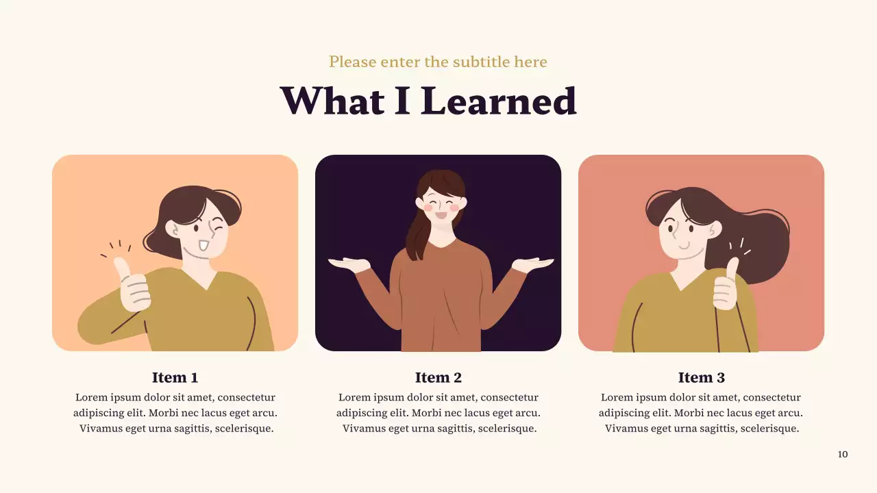 Purple and Brown Classic My Favorite Character Presentation