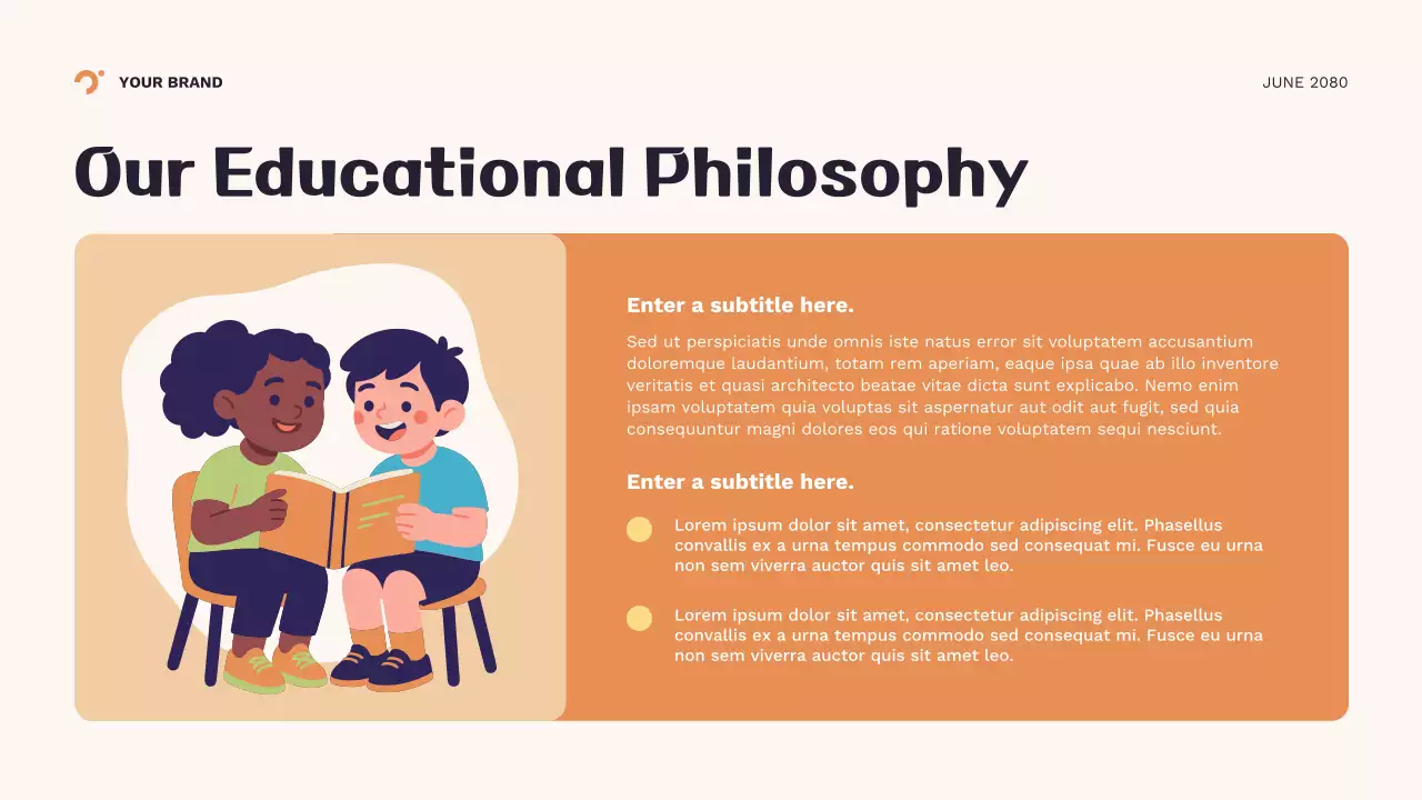 Orange Geometric New School Year Presentation