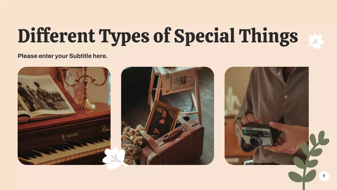 Green Botanical Special Event Announcement Presentation