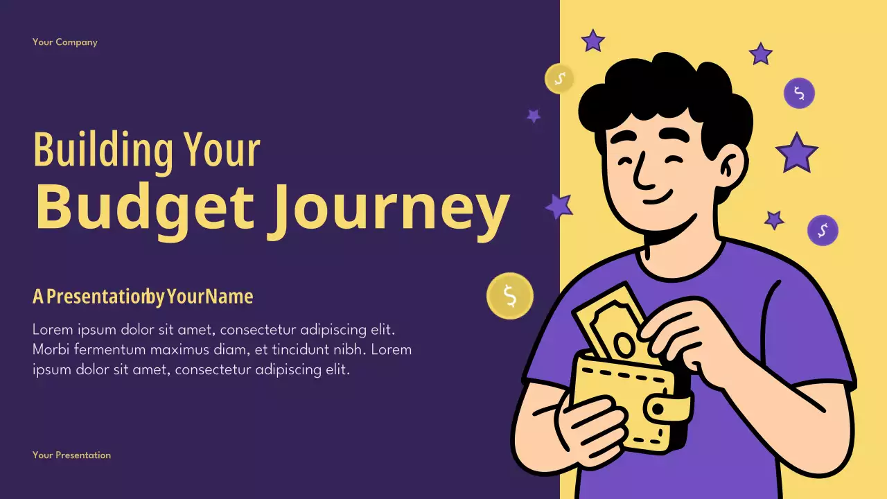 Purple Modern Finance Smart Budgeting Presentation