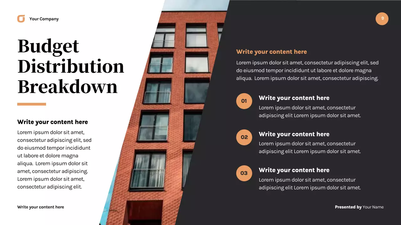 Black Modern Business Strategy Presentation