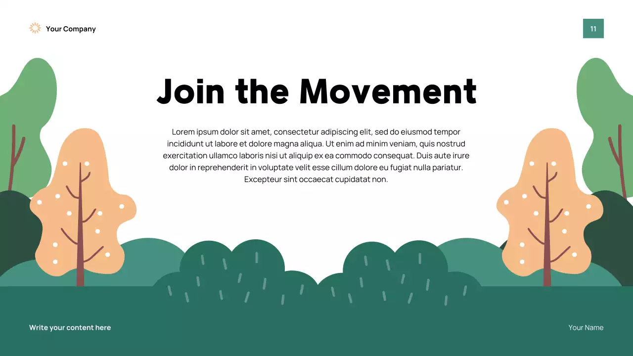 Green Modern Earth Day Event Presentation